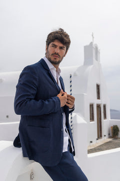 Blazer de Linho Navy