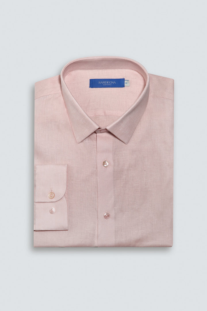 Linen Shirt Linea Old Pink 