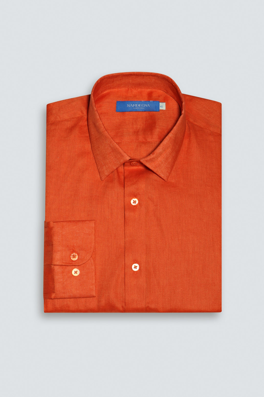Linen Shirt Linea Orange Oxide 