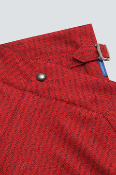Short de Banho Marine Cravatte Red