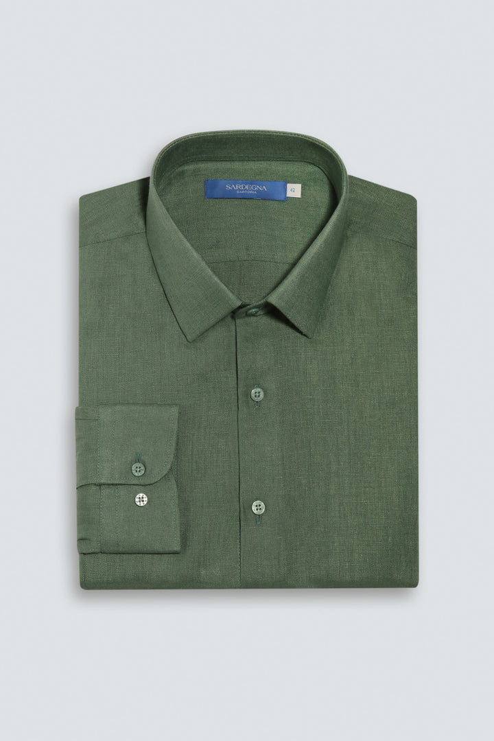 Linen Shirt Linea Basil 