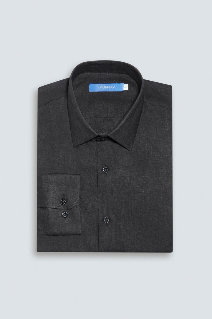 Linen Shirt Linea Black 
