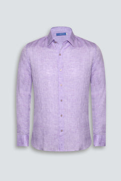 Linen Shirt Linea Lavender Cross 