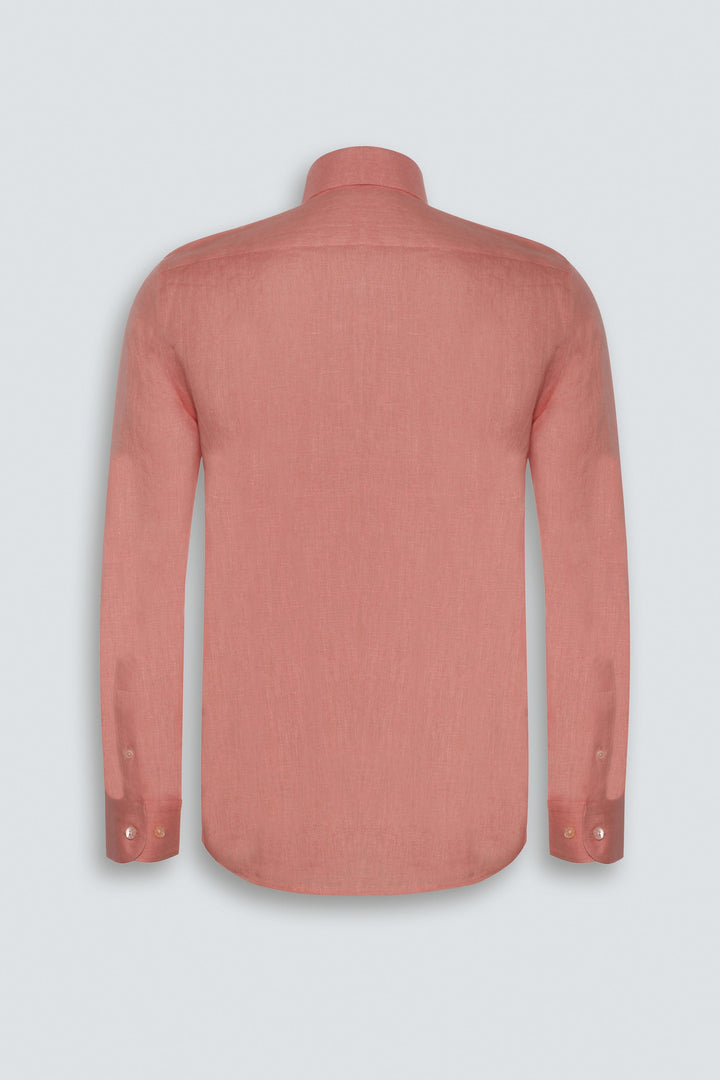 Linen Shirt Linea Salmon 