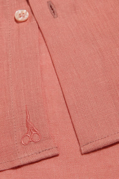 Linen Shirt Linea Salmon 
