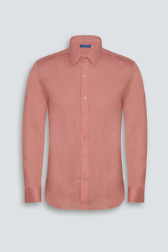 Linen Shirt Linea Salmon 