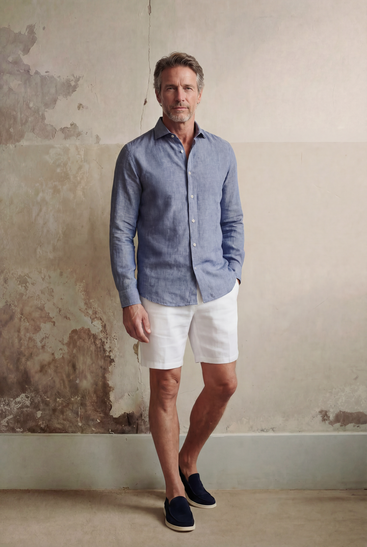 LINEN SHIRT LINEA BLUE JEANS