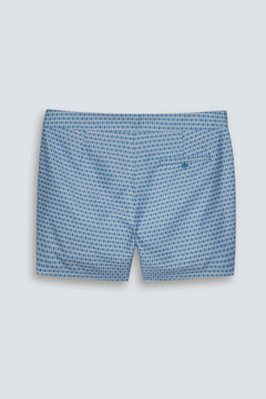 Short de Banho Penisola Argyle Blue Stone