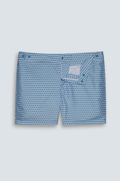 Short de Banho Penisola Argyle Blue Stone