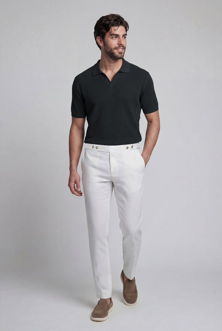 POLO SHIRT TRICOT MIDNIGHT
