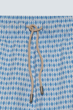 Short de Banho Isola Argyle Blue Stone