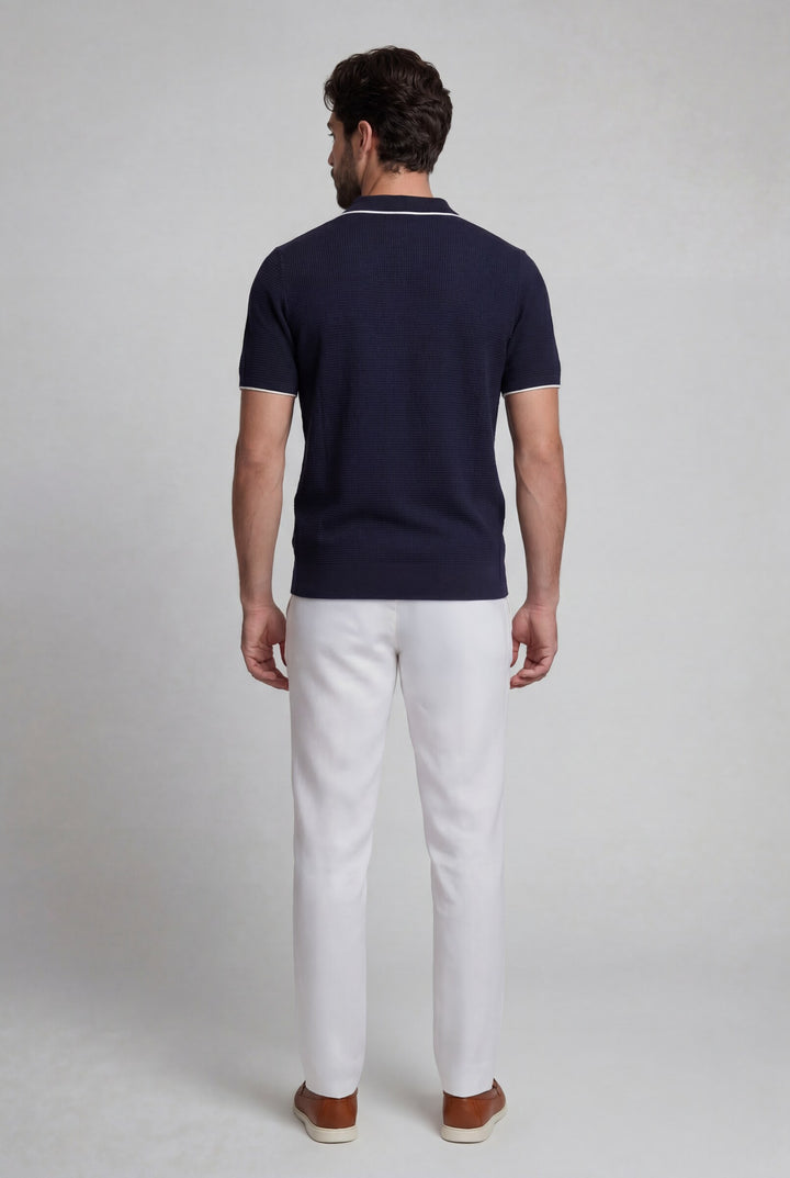 POLO SHIRT TRICOT RIVIERA NAVY