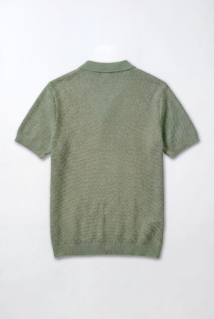 POLO SHIRT TRICOT SALVIA
