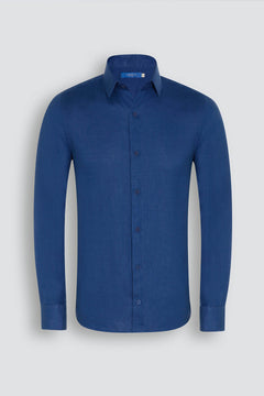 Linen Shirt Linea Royal Blue 