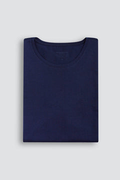Camiseta Pima Gola Careca Navy