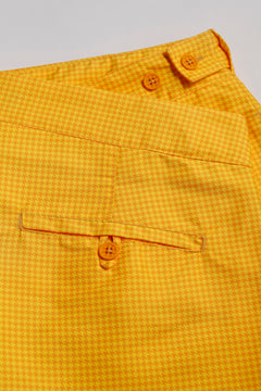 Short de Banho Penisola Pied de Poule Yellow