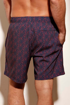 Short de Banho Isola Tuono Navy Red