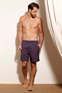 Short de Banho Isola Tuono Navy Red